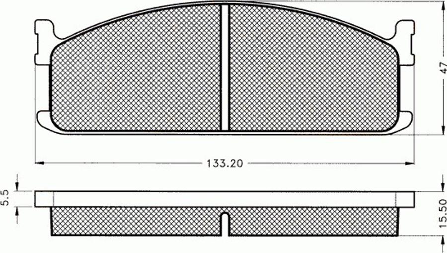 Pex 7312 - Тормозные колодки, дисковые, комплект avtokuzovplus.com.ua