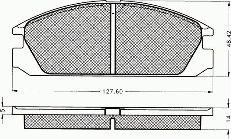 Pex 7325 - Тормозные колодки, дисковые, комплект avtokuzovplus.com.ua