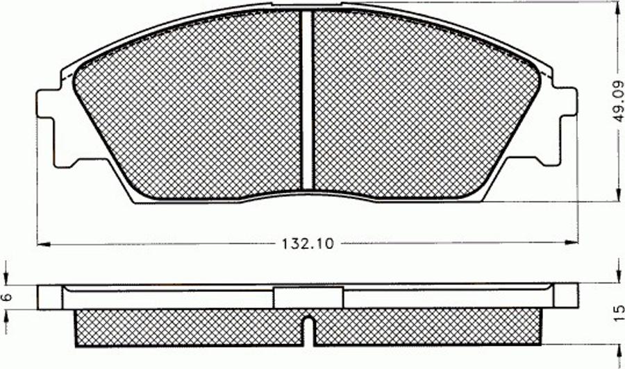 Pex 7.326 - Гальмівні колодки, дискові гальма autocars.com.ua