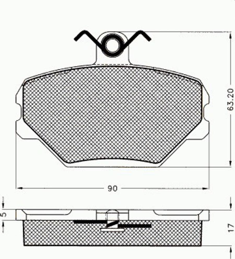 Pex 7.330 - Тормозные колодки, дисковые, комплект avtokuzovplus.com.ua