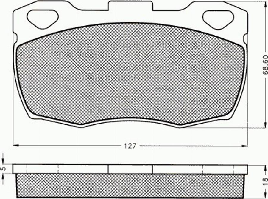 Pex 7.334 - Тормозные колодки, дисковые, комплект avtokuzovplus.com.ua