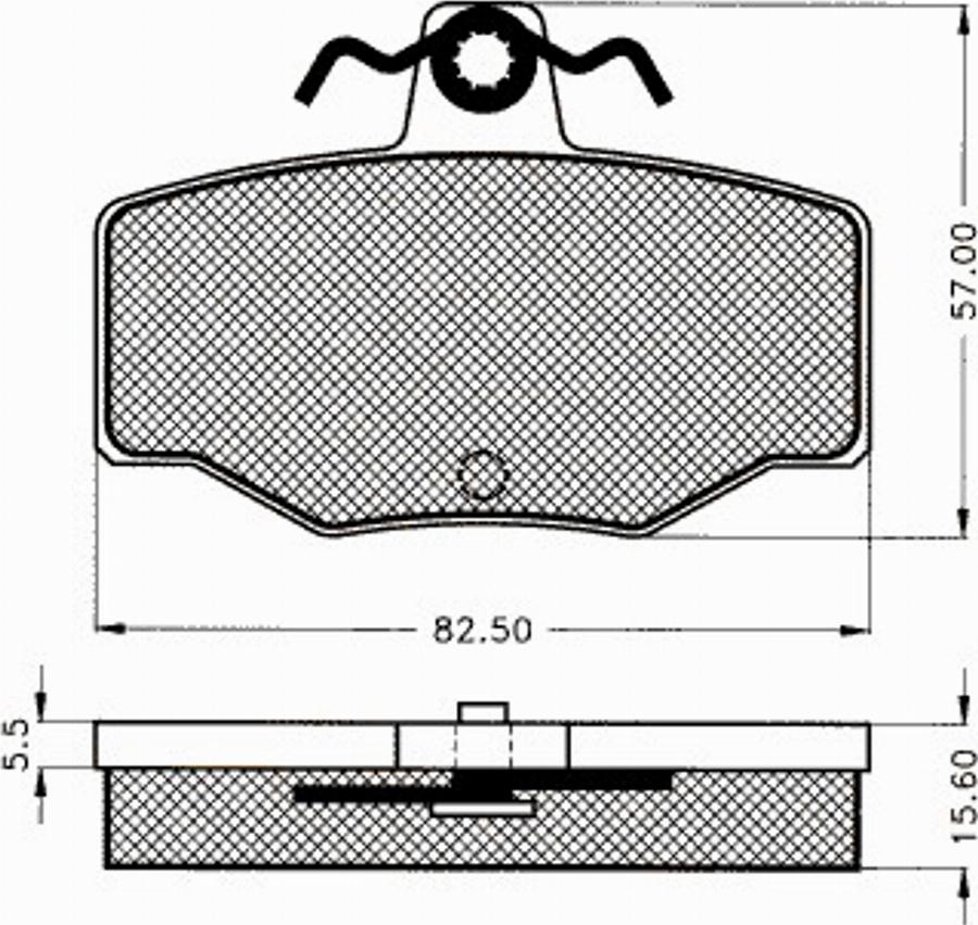 Pex 7335S - Тормозные колодки, дисковые, комплект avtokuzovplus.com.ua