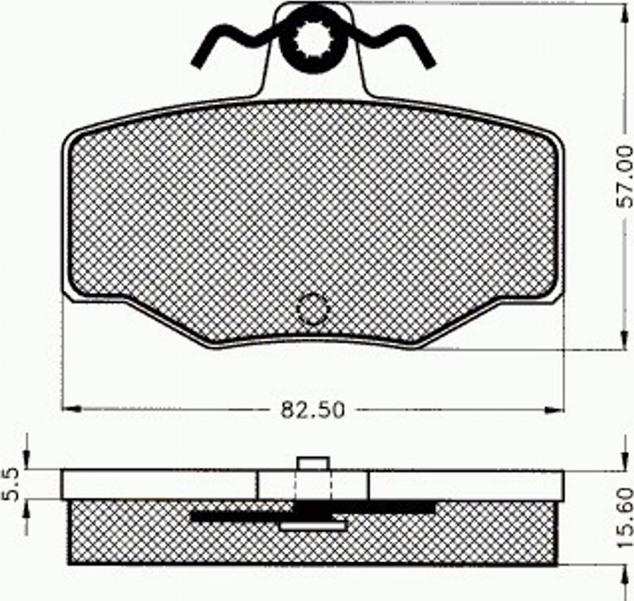 Pex 7.335 - Гальмівні колодки, дискові гальма autocars.com.ua