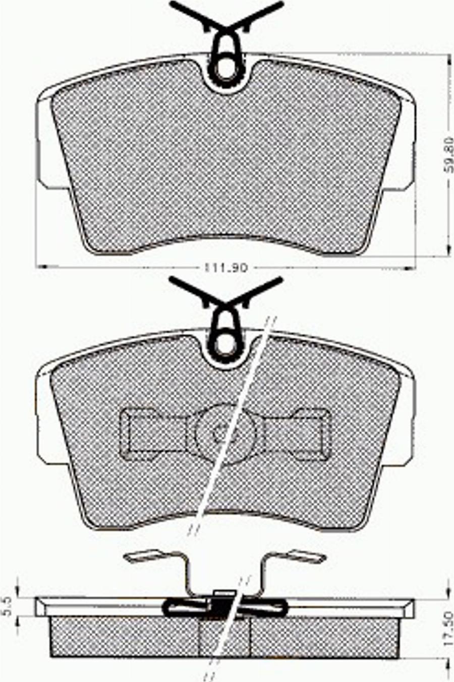 Pex 7341 - Тормозные колодки, дисковые, комплект avtokuzovplus.com.ua