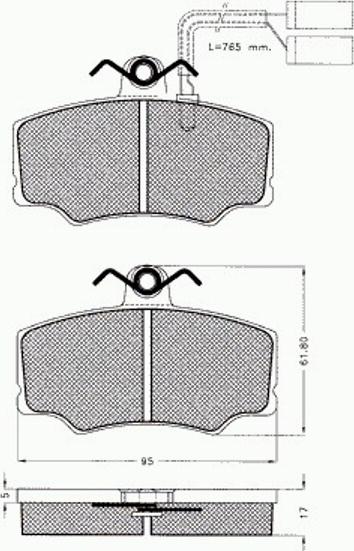 Pex 7345 - Гальмівні колодки, дискові гальма autocars.com.ua