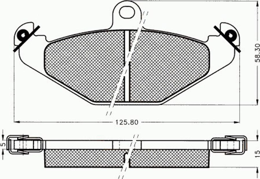 Pex 7.348 - Тормозные колодки, дисковые, комплект avtokuzovplus.com.ua