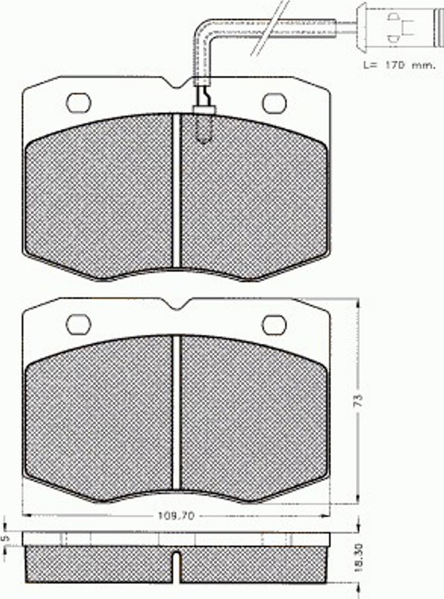 Pex 7353 - Тормозные колодки, дисковые, комплект autodnr.net