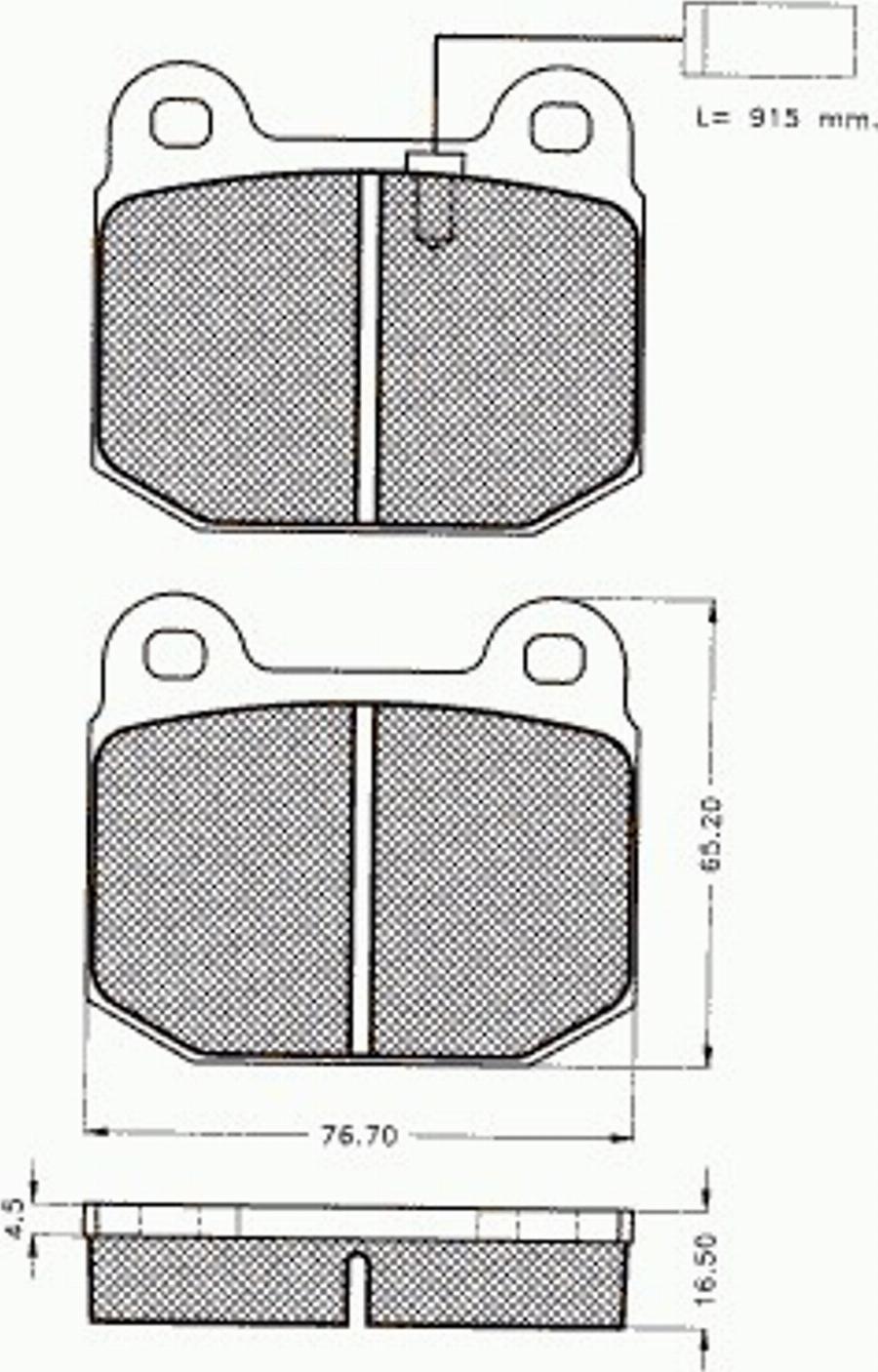 Pex 7366 - Гальмівні колодки, дискові гальма autocars.com.ua