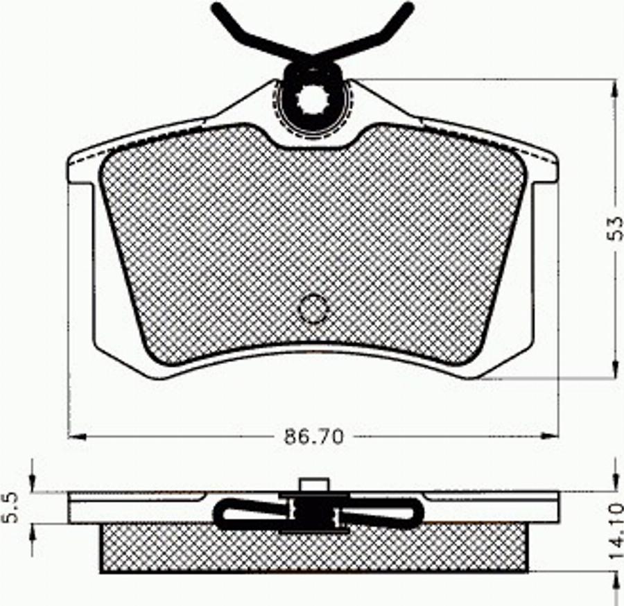 Pex 7375 - Тормозные колодки, дисковые, комплект autodnr.net