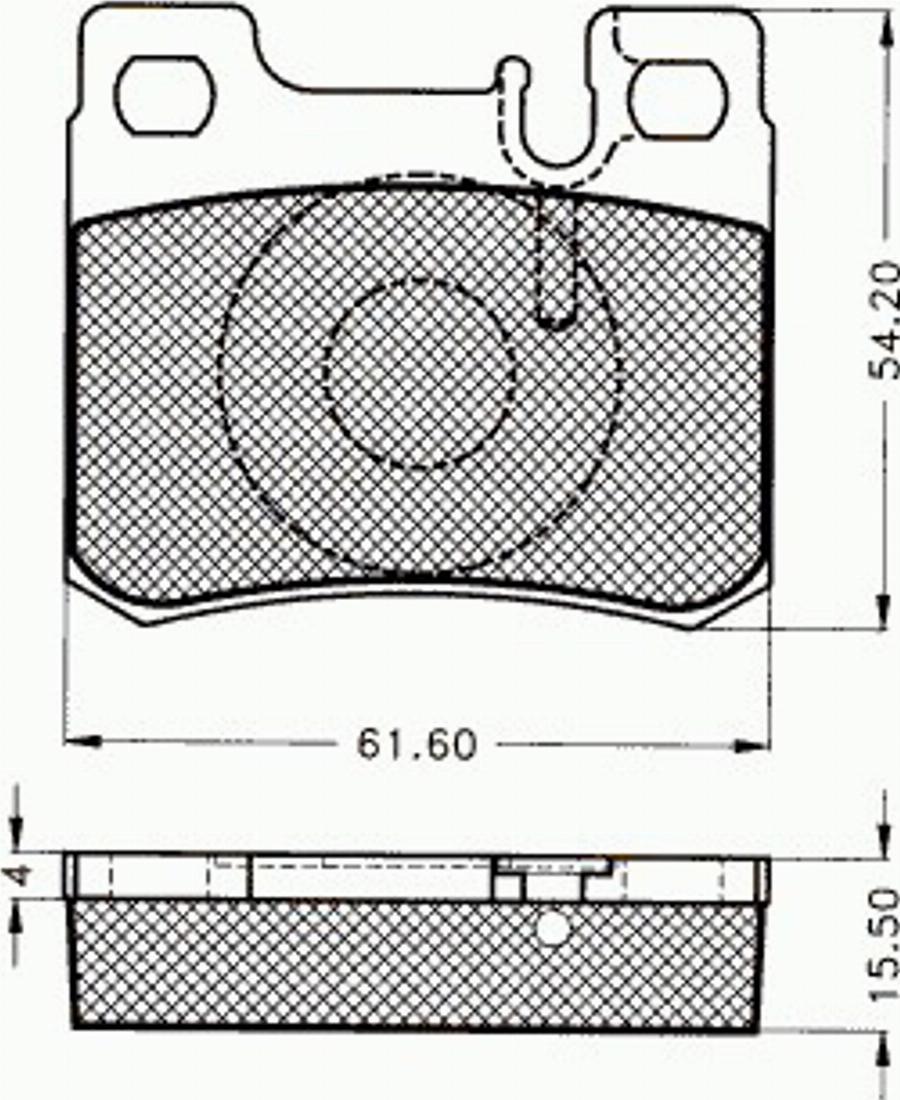 Pex 7378 - Тормозные колодки, дисковые, комплект avtokuzovplus.com.ua