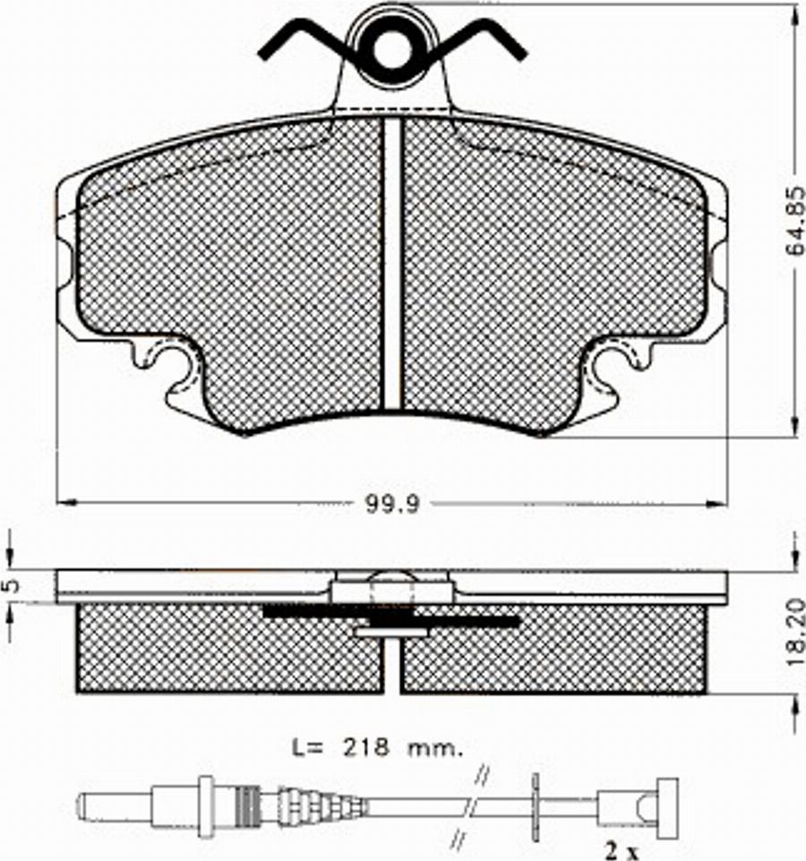 Pex 7390S - Тормозные колодки, дисковые, комплект autodnr.net