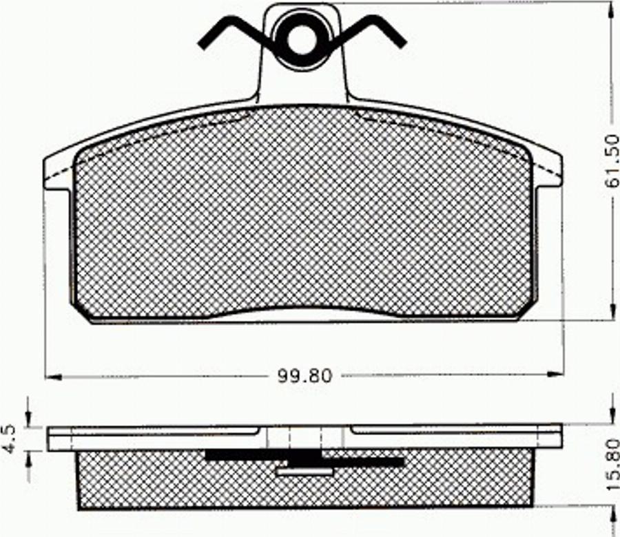 Pex 7392 - Тормозные колодки, дисковые, комплект avtokuzovplus.com.ua