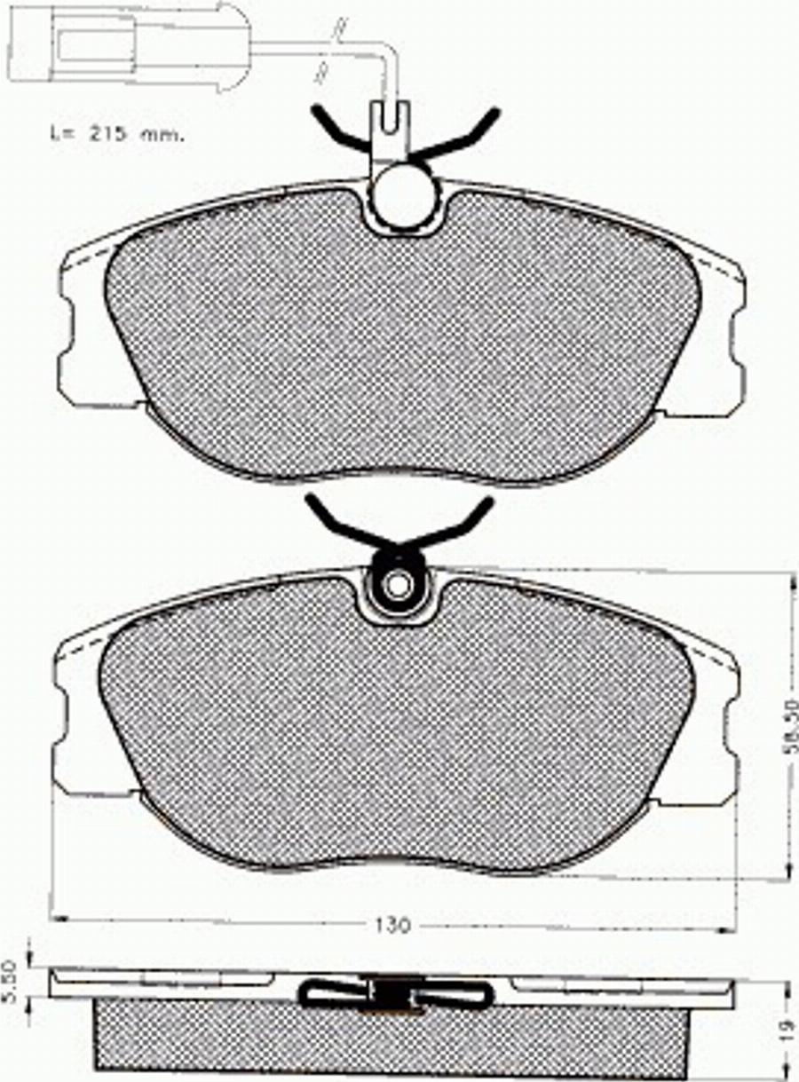 Pex 7415 - Тормозные колодки, дисковые, комплект avtokuzovplus.com.ua