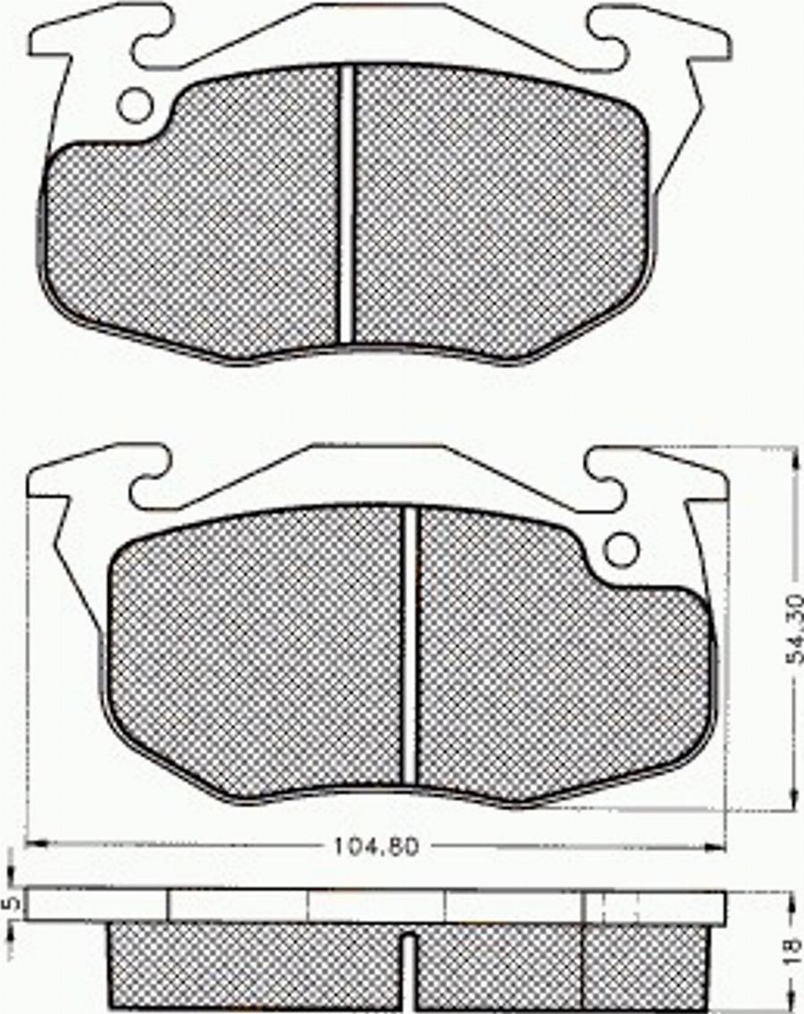 Pex 7.429 - Гальмівні колодки, дискові гальма autocars.com.ua