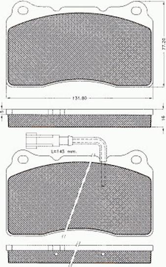 Pex 7503 - Гальмівні колодки, дискові гальма autocars.com.ua