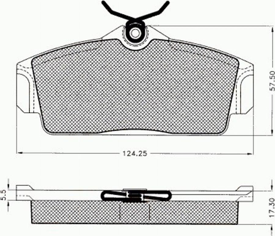 Pex 7511 - Тормозные колодки, дисковые, комплект avtokuzovplus.com.ua