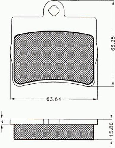 Pex 7.523 - Тормозные колодки, дисковые, комплект avtokuzovplus.com.ua