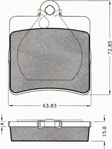 Pex 7524 - Гальмівні колодки, дискові гальма autocars.com.ua