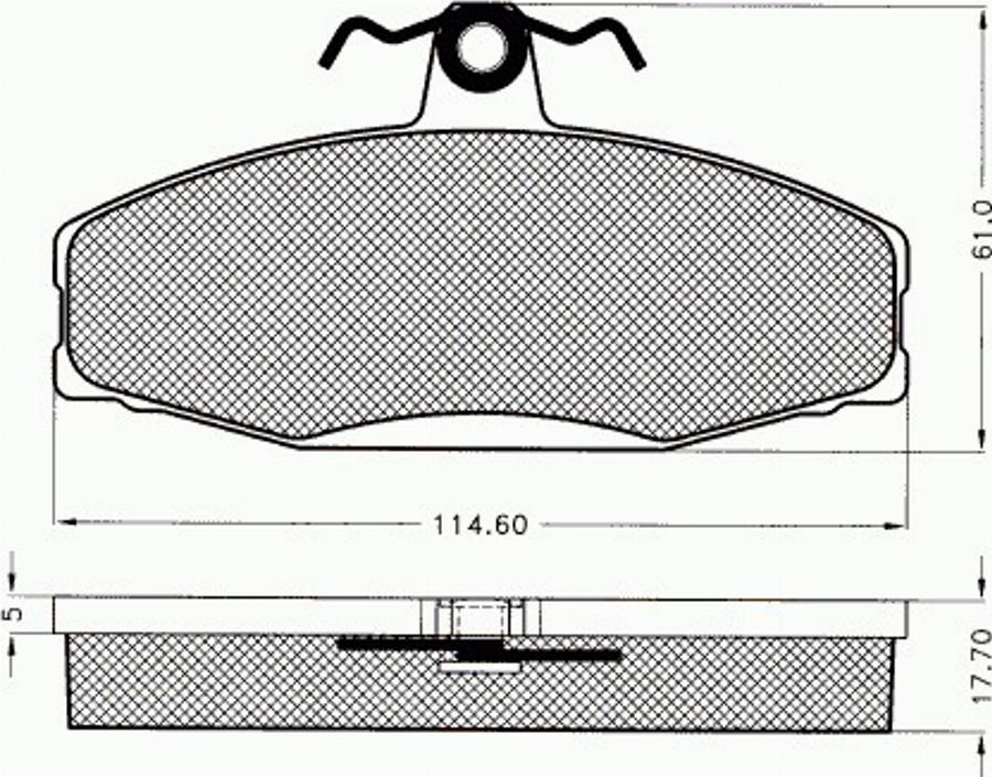 Pex 7529 - Тормозные колодки, дисковые, комплект avtokuzovplus.com.ua