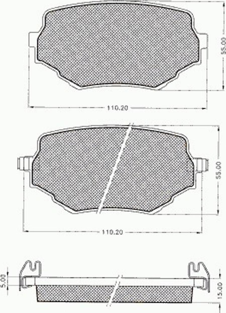 Pex 7530 - Гальмівні колодки, дискові гальма autocars.com.ua