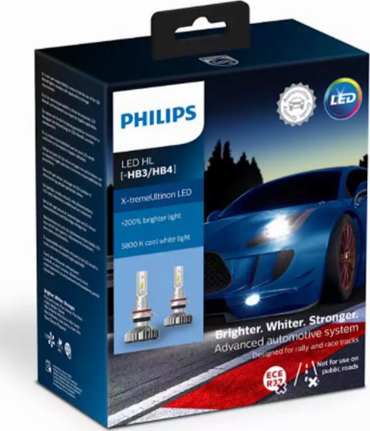 PHILIPS 11005XUWX2 - Лампы Philips LED HB3-4 11005 XUW autodnr.net