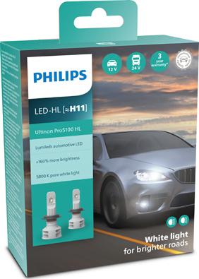 PHILIPS 11362U51X2 - Комплект світлодіодних автоламп autocars.com.ua