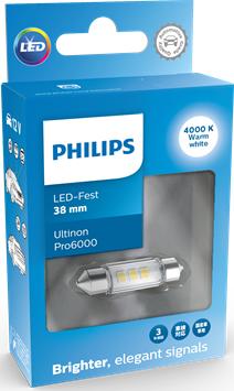 PHILIPS 11854WU60X1 - Лампа розжарювання, Освітлення салону autocars.com.ua