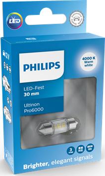 PHILIPS 11860WU60X1 - Лампа розжарювання, Освітлення салону autocars.com.ua