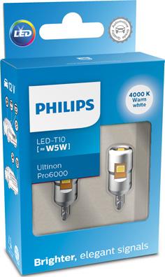 PHILIPS 11961WU60X2 - Лампа накаливания, освещение салона avtokuzovplus.com.ua