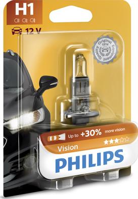 PHILIPS 12258PRB1 - Лампа розжарювання H1premium 12v 55w P14.5s вир-во Philips autocars.com.ua
