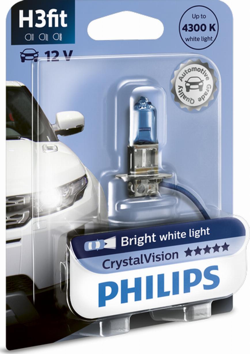 PHILIPS 12336CVB1 - Лампа Philips H3 12V 55W PK22S Cristal VISION blister - 1 шт. autodnr.net