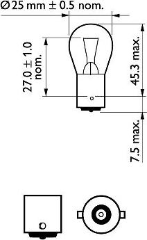 PHILIPS 12445CP - Лампа накаливания avtokuzovplus.com.ua