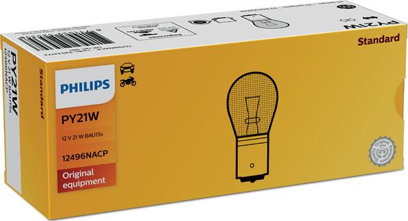 PHILIPS 12496NACP - Лампа накаливания, фонарь указателя поворота autodnr.net