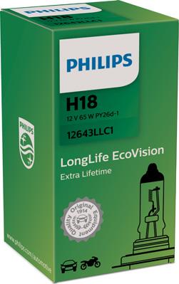 PHILIPS 12643LLC1 - Лампа накаливания, фара дальнего света avtokuzovplus.com.ua