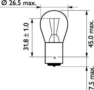 PHILIPS 13498MDCP - Лампа накаливания, фонарь указателя поворота avtokuzovplus.com.ua