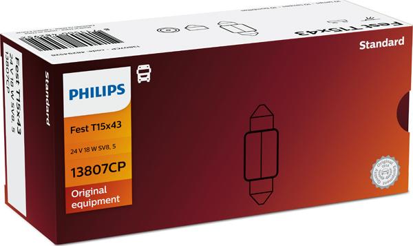 PHILIPS 13807CP - Лампа розжарювання autocars.com.ua