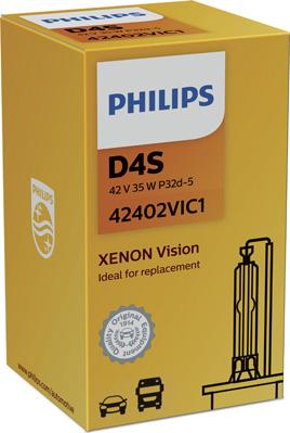 PHILIPS 42402VIC1 - Лампа ксенонова D4S Vision 42В. 35Вт. PK32d-5 4100К вир-во Philips autocars.com.ua