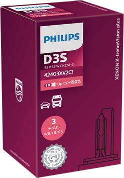 PHILIPS 42403XV2C1 - Лампа ксеноновая D3S X-tremeVision 42В. 35Вт. PK32d-5 4800К пр-во Philips autocars.com.ua
