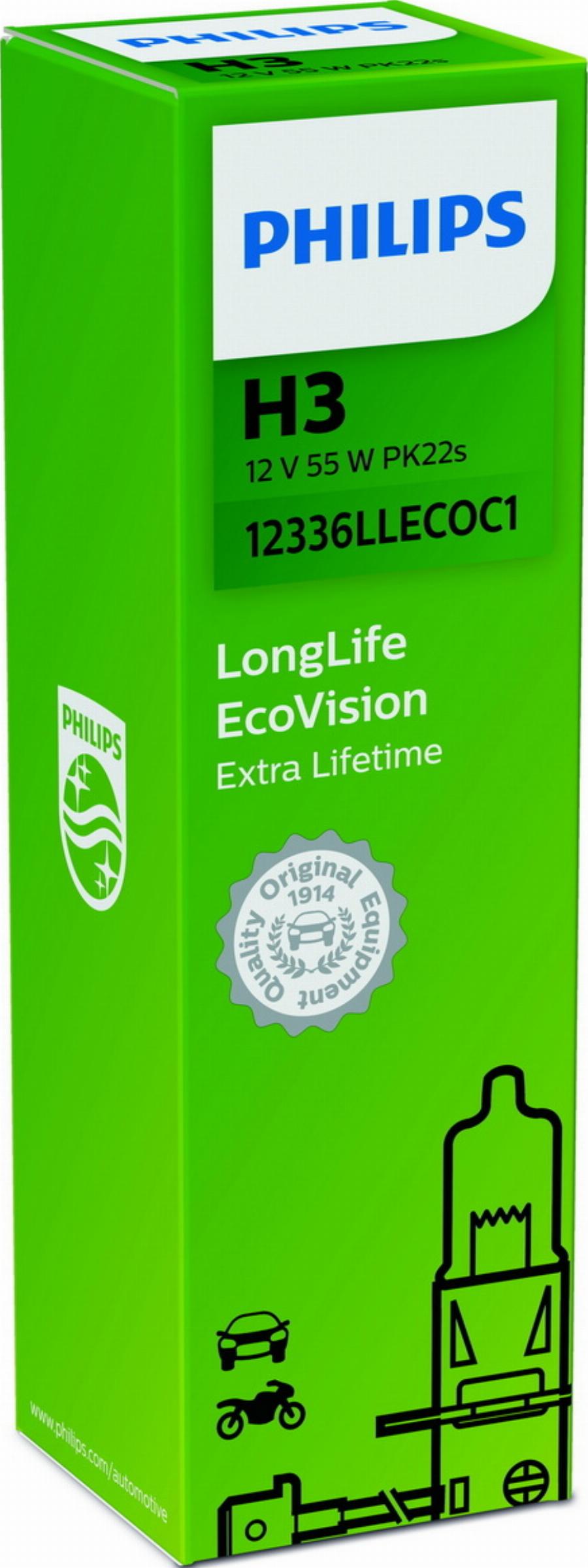 PHILIPS 85122XV2X2 - Лампа розжарювання, основна фара autocars.com.ua