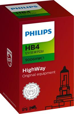 PHILIPS 9006HWC1 - Лампа розжарювання, фара дальнього світла autocars.com.ua