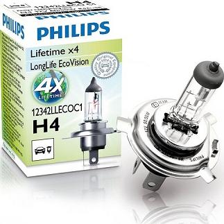 PHILIPS 12342LLECO - Лампа розжарювання, фара дальнього світла autocars.com.ua