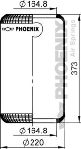 Phoenix 2 E 23 A - Кожух пневматической рессоры avtokuzovplus.com.ua