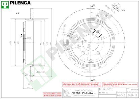 Pilenga 5080 - Тормозной диск avtokuzovplus.com.ua