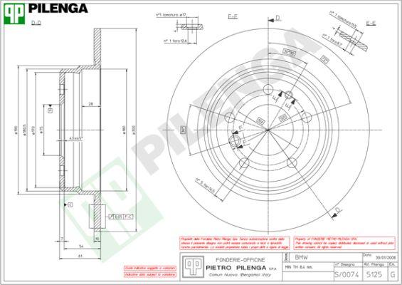 Pilenga 5125 - Тормозной диск avtokuzovplus.com.ua