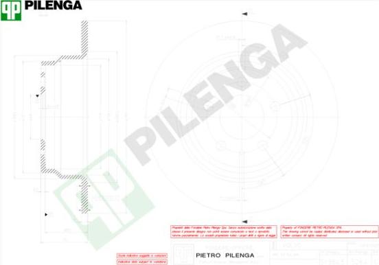 Pilenga 5264 - Тормозной диск avtokuzovplus.com.ua