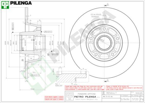 Pilenga 5720 - Тормозной диск autodnr.net