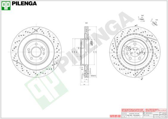 Pilenga V1001 - Тормозной диск avtokuzovplus.com.ua