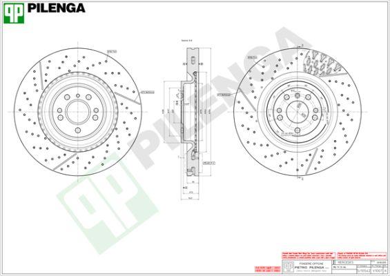 Pilenga V1007 - Гальмівний диск autocars.com.ua