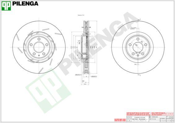 Pilenga V1713R - Гальмівний диск autocars.com.ua