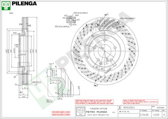 Pilenga V299 - Тормозной диск avtokuzovplus.com.ua